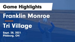 Franklin Monroe  vs Tri Village Game Highlights - Sept. 28, 2021
