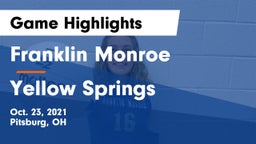 Franklin Monroe  vs Yellow Springs Game Highlights - Oct. 23, 2021