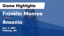 Franklin Monroe  vs Ansonia  Game Highlights - Oct. 4, 2022