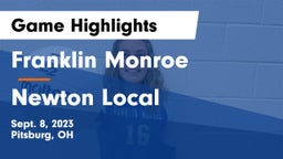 Franklin Monroe  vs Newton Local  Game Highlights - Sept. 8, 2023