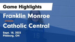 Franklin Monroe  vs Catholic Central  Game Highlights - Sept. 18, 2023