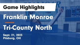 Franklin Monroe  vs Tri-County North  Game Highlights - Sept. 21, 2023