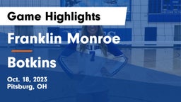 Franklin Monroe  vs Botkins  Game Highlights - Oct. 18, 2023