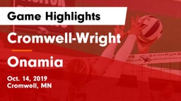 Cromwell-Wright  vs Onamia  Game Highlights - Oct. 14, 2019