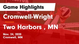 Cromwell-Wright  vs Two Harbors , MN Game Highlights - Nov. 24, 2020