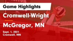 Cromwell-Wright  vs McGregor, MN Game Highlights - Sept. 1, 2021