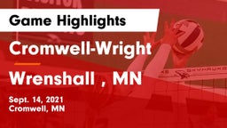 Cromwell-Wright  vs Wrenshall , MN Game Highlights - Sept. 14, 2021