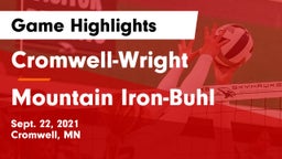 Cromwell-Wright  vs Mountain Iron-Buhl  Game Highlights - Sept. 22, 2021