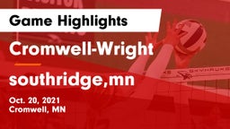 Cromwell-Wright  vs southridge,mn Game Highlights - Oct. 20, 2021