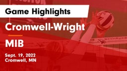 Cromwell-Wright  vs MIB Game Highlights - Sept. 19, 2022
