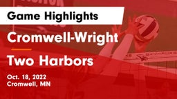 Cromwell-Wright  vs Two Harbors  Game Highlights - Oct. 18, 2022