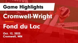 Cromwell-Wright  vs Fond du Lac Game Highlights - Oct. 12, 2023