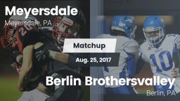 Matchup: Meyersdale vs. Berlin Brothersvalley  2017