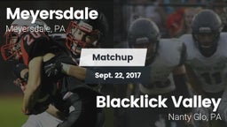 Matchup: Meyersdale vs. Blacklick Valley  2017