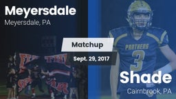 Matchup: Meyersdale vs. Shade  2017