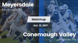 Matchup: Meyersdale vs. Conemaugh Valley  2017