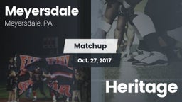 Matchup: Meyersdale vs. Heritage 2017