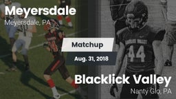 Matchup: Meyersdale vs. Blacklick Valley  2018