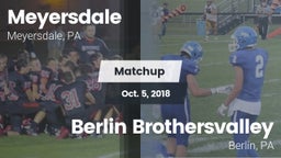 Matchup: Meyersdale vs. Berlin Brothersvalley  2018