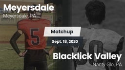 Matchup: Meyersdale vs. Blacklick Valley  2020