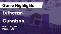 Lutheran  vs Gunnison  Game Highlights - March 11, 2021