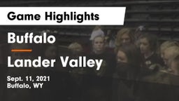 Buffalo  vs Lander Valley  Game Highlights - Sept. 11, 2021