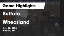 Buffalo  vs Wheatland Game Highlights - Oct. 27, 2023