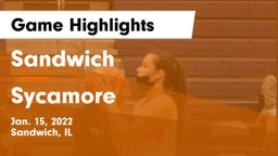 Sandwich  vs Sycamore  Game Highlights - Jan. 15, 2022