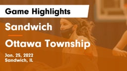 Sandwich  vs Ottawa Township  Game Highlights - Jan. 25, 2022