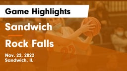 Sandwich  vs Rock Falls  Game Highlights - Nov. 22, 2022