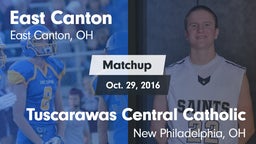 Matchup: East Canton vs. Tuscarawas Central Catholic  2016