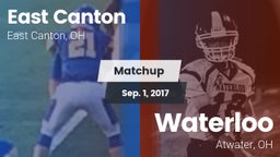 Matchup: East Canton vs. Waterloo  2017