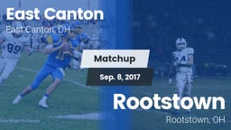 Matchup: East Canton vs. Rootstown  2017