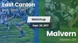 Matchup: East Canton vs. Malvern  2017