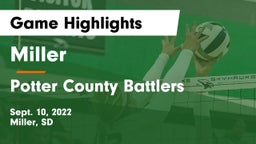 Miller  vs Potter County Battlers Game Highlights - Sept. 10, 2022