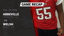 Recap: Abbeville  vs. Welsh  2016