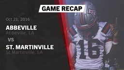 Recap: Abbeville  vs. St. Martinville  2016
