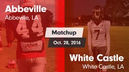 Matchup: Abbeville vs. White Castle  2016