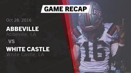 Recap: Abbeville  vs. White Castle  2016