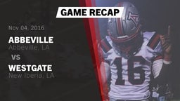 Recap: Abbeville  vs. Westgate  2016