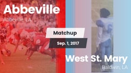 Matchup: Abbeville vs. West St. Mary  2017