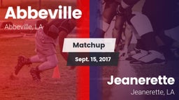 Matchup: Abbeville vs. Jeanerette  2017