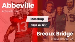 Matchup: Abbeville vs. Breaux Bridge  2017