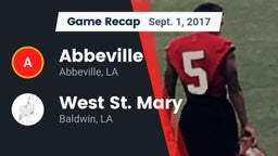 Recap: Abbeville  vs. West St. Mary  2017