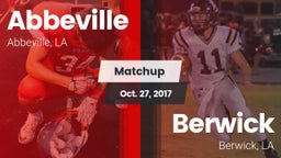 Matchup: Abbeville vs. Berwick  2017