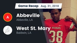 Recap: Abbeville  vs. West St. Mary  2018