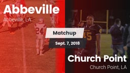 Matchup: Abbeville vs. Church Point  2018