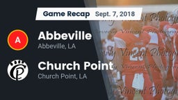 Recap: Abbeville  vs. Church Point  2018