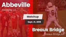 Matchup: Abbeville vs. Breaux Bridge  2018