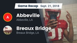 Recap: Abbeville  vs. Breaux Bridge  2018